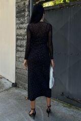 Taş İşlemeli Premium Tül Elbise 2829