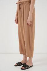 6591 Dokuma Şalvar Pantolon - Camel