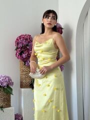 Dora Çiçek Detaylı Elbise