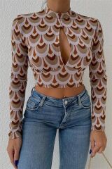 Autumn Cut Out Bluz 3018-08