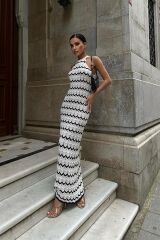 Melina Ajurlu Halter Yaka Elbise 2774