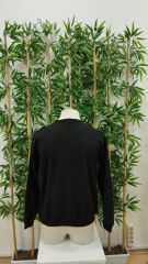 Erkek Uzun Kollu Bisiklet Yaka Boston Yazılı Iki Iplik Bluz