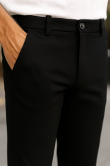 Erkek Düz Kesim Bilek Boy Kumaş Pantolon