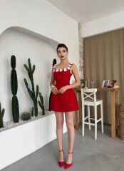 Alyosa Çiçek Detaylı Elbise