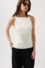 Sırt Kurdele Detay Bluz