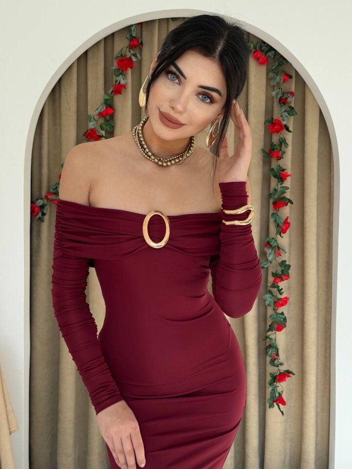 Maca Straplez Elbise