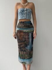 Lara Transparan Midi Etek