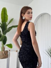 Kren Gül Detaylı Elbise