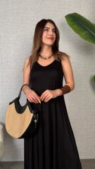 Kadın çan Dokuma Kumaş V Yaka Asimetrik Kesim Elbise