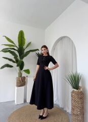 Wera Taşlı Fiyonk Detaylı Elbise