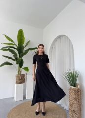 Wera Taşlı Fiyonk Detaylı Elbise