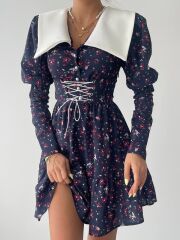 Dreamy İp Detaylı Mini Elbise