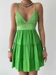 Nivel Göğsü Büzgülü Elbise