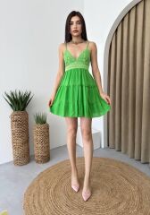 Nivel Göğsü Büzgülü Elbise