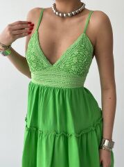 Nivel Göğsü Büzgülü Elbise