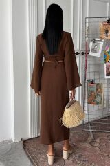 Crop Gömlekli Ve Eteği Büzgülü Tasarım Takım 10195