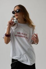 Ön Baskılı Oversize T-Shirt