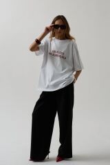 Ön Baskılı Oversize T-Shirt