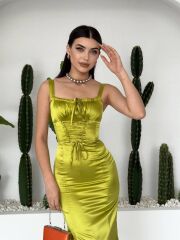 PAG İP ASKILI ELBİSE