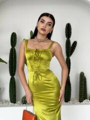 PAG İP ASKILI ELBİSE