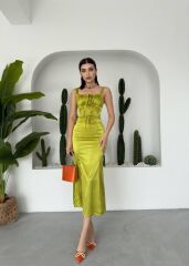 PAG İP ASKILI ELBİSE