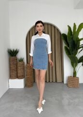 Vinna Straplez Kot Mini Elbise