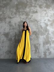 Askılı Maxi Boy Elbise