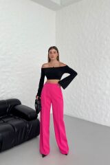 Yüksek Bel Pensli̇ Palazzo Pantolon