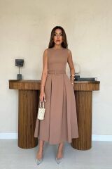 Moccah Halter Yaka Kloş Elbise