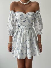 Rucka Belden Bağlamalı Mini Elbise