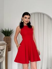 Berl Cep Detaylı Elbise