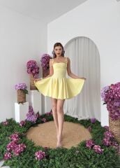 Clara Askılı Mini Elbise