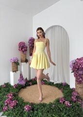 Clara Askılı Mini Elbise