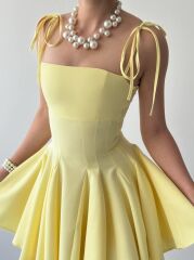 Clara Askılı Mini Elbise