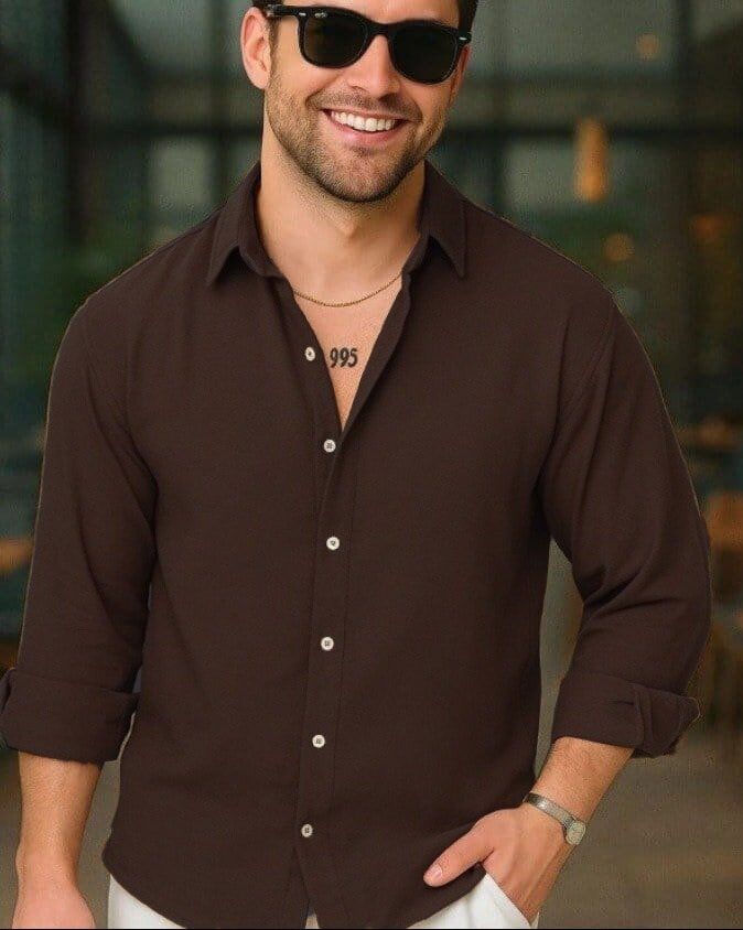 Erkek Uzun Kollu Regular Sofya Keten Gömlek