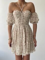 Hans Boyundan Bağlamalı Elbise