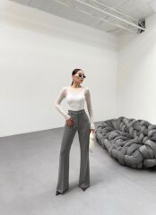 230 Gr Poly Viscose Full Lycra İspanyol Paça Pantolon