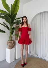 Peyda Straplez Elbise