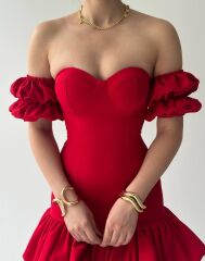 Peyda Straplez Elbise