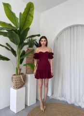 Peyda Straplez Elbise