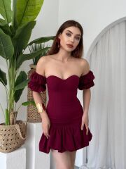 Peyda Straplez Elbise