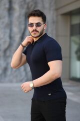 Erkek Viskon Kumaş Polo Yaka Tişört