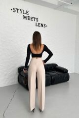 Yüksek Bel Pensli̇ Palazzo Pantolon