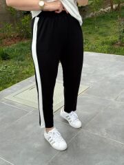 Kadın Modal Dokulu Kumaş Yanı şeritli Takım