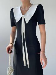 Zerra Yaka Kurdale Detay Elbise