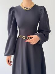 Sali Balon Kol Elbise