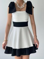 Miron Omuz Fiyonklu Elbise