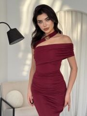 Reta Çapraz Omuz Elbise