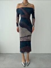 Sevilla Madonna Yaka Tül Elbise