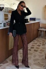 İçi Astarlı Dantel Pantolon 0081